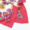 Hermès Carré 90 "LES RUBANS DU CHEVAL" 100% Silk Scarf in Burgundy Secondhand