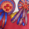 Hermès Carré 90 "LES RUBANS DU CHEVAL" 100% Silk Scarf in Burgundy Secondhand