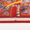 Hermès Carré 90 "LUJO CRIOLLO" Cashmere & Silk handkerchief in Red Secondhand