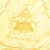 Hermès Carré 90 "L'ART D'ECRIRE" Silk handkerchief in Yellow Secondhand