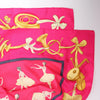Hermès Carré 90 "La Dance ballet" Silk handkerchief in Pink Secondhand