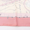 Hermès Carré 90 "La Musique Des Spheres" 100% Silk Scarf in Pink Secondhand