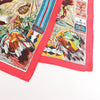 Hermès Carré 90 "Les Cheyennes" Silk handkerchief in Red Secondhand