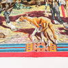 Hermès Carré 90 "Les Cheyennes" Silk handkerchief in Red Secondhand