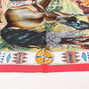 Hermès Carré 90 "Les Cheyennes" Silk handkerchief in Red Secondhand