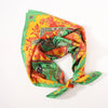 Hermès Carré 90 "MUSIQUE DES DIEUX" Silk handkerchief in Orange x Green Secondhand