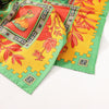 Hermès Carré 90 "MUSIQUE DES DIEUX" Silk handkerchief in Orange x Green Secondhand