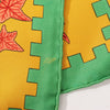 Hermès Carré 90 "MUSIQUE DES DIEUX" Silk handkerchief in Orange x Green Secondhand