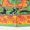 Hermès Carré 90 "MUSIQUE DES DIEUX" Silk handkerchief in Orange x Green Secondhand