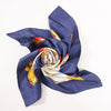 Hermès Carré 90 "Memoire d'Hermes" Silk handkerchief in Navy Blue Secondhand