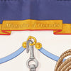 Hermès Carré 90 "Memoire d'Hermes" Silk handkerchief in Navy Blue Secondhand