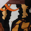 Hermès Carré 90 "Monsieur et Madame" Silk handkerchief in Brown Secondhand