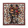 Hermès Carré 90 "Monsieur et Madame" Silk handkerchief in Brown Secondhand