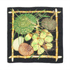 Hermès Carré 90 "Nouvelle Coledonie" Silk handkerchief in Black x Green Secondhand