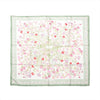 Hermès Carré 90 "OEillets sauvages" Silk handkerchief in Green Secondhand
