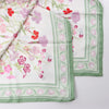 Hermès Carré 90 "OEillets sauvages" Silk handkerchief in Green Secondhand