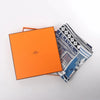 Hermès Carré 90 "Objets de Curiosite" Silk handkerchief in Blue x Gray Secondhand