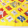 Hermès Carré 90 "PAVOIS" 100% Silk Scarf in Yellow Secondhand