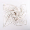 Hermès Carré 90 " PLEASE HOLD THE LINE" Silk handkerchief in White Secondhand