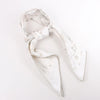 Hermès Carré 90 "PLEASE HOLD THE LINE" Silk handkerchief in White Secondhand