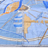 Hermès Carré 90 "Projet De Voiture" Silk handkerchief in Blue Secondhand