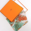 Hermès Carré 90 "Pythagore" Silk handkerchief in Orange Secondhand