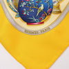 Hermès Carré 90 "Qu'importe le flacon" 100% Silk Scarf in Yellow Secondhand