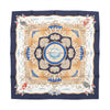 Hermès Carré 90 "RAILING" Silk handkerchief in Navy Blue Secondhand