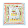Hermès Carré 90 "RETOUR A LA TERRE" Silk handkerchief in Light Blue Secondhand