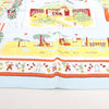 Hermès Carré 90 "RETOUR A LA TERRE" Silk handkerchief in Light Blue Secondhand