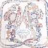 Hermès Carré 90 "BRIDES DE GALA EN FLEURS" Silk handkerchief in Beige Secondhand