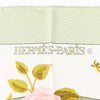 Hermès Carré 90 "ROMANTIQUE" Silk handkerchief in Green Secondhand