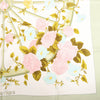 Hermès Carré 90 "ROMANTIQUE" Silk handkerchief in Green Secondhand