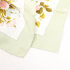 Hermès Carré 90 "ROMANTIQUE" Silk handkerchief in Green Secondhand