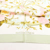 Hermès Carré 90 "ROMANTIQUE" Silk handkerchief in Green Secondhand