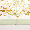 Hermès Carré 90 "ROMANTIQUE" Silk handkerchief in Green Secondhand