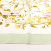 Hermès Carré 90 "ROMANTIQUE" Silk handkerchief in Green Secondhand
