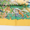 Hermès Carré  90 "SICHUAN " 100% Silk Scarf in Yellow Secondhand