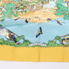 Hermès Carré  90 "SICHUAN " Silk handkerchief in Yellow Secondhand