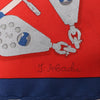 Hermès Carré 90 "SPINNAKERS" Silk handkerchief in Red x Blue Secondhand