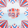Hermès Carré 90 "SPINNAKERS" Silk handkerchief in Red x Blue Secondhand