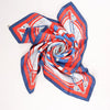 Hermès Carré 90 "SPINNAKERS" Silk handkerchief in Red x Blue Secondhand