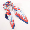 Hermès Carré 90 "SPINNAKERS" Silk handkerchief in Red x Blue Secondhand