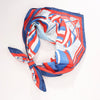 Hermès Carré 90 "SPINNAKERS" Silk handkerchief in Red x Blue Secondhand