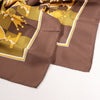 Secondhand Hermès Carré 90 "ÉCHIQUIER" Silk handkerchief in Brown