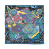 Hermès Carré 90 "CAVALIERS DU CAUCAS" Silk handkerchief in Blue Secondhand