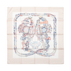 Hermès Carré 90 "RIDES DE GALA EN FLEURS" 100% Silk Scarf in Beige Secondhand