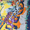 Hermès Carré 90 "THE ALFEE AUBE" Silk handkerchief in Navy Blue Secondhand