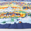 Hermès Carré 90 "THE ALFEE AUBE" Silk handkerchief in Navy Blue Secondhand