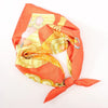 Secondhand Hermès Carré 90 "TIBET" Silk handkerchief in Orange